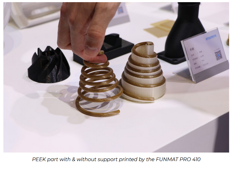 PEEK utskrifter printade på funmat PRO 410